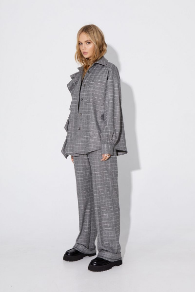 Брюки, рубашка PiRS 4780 серый - фото 1