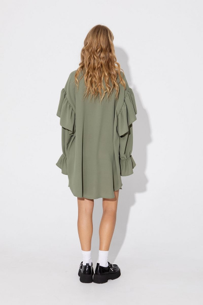 Платье PiRS 4788 хаки - фото 5