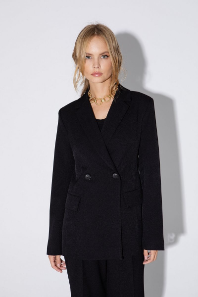 Брюки, Жакет и Майка комплект для делового стиля PiRS 4818 черный - фото 5