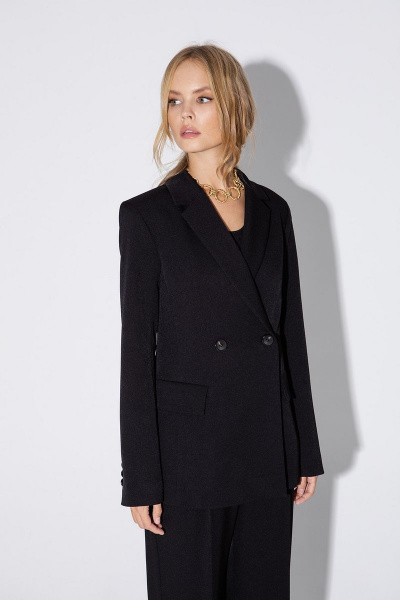 Брюки, Жакет и Майка комплект для делового стиля PiRS 4818 черный - фото 4