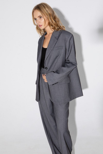 Брюки, жакет PiRS 4819 серый - фото 6