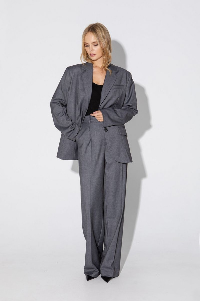 Брюки, жакет PiRS 4819 серый - фото 3