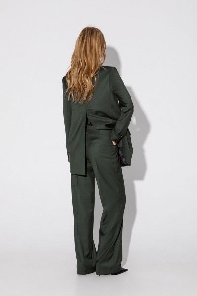 Костюм тройка из жакета, жилета и брюк со стрелками PiRS 4823 хаки - фото 5