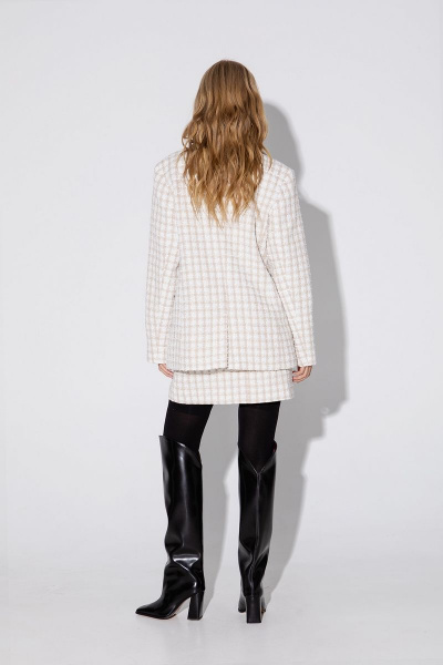 Жакет, юбка PiRS 4825 молочно-бежевый - фото 7