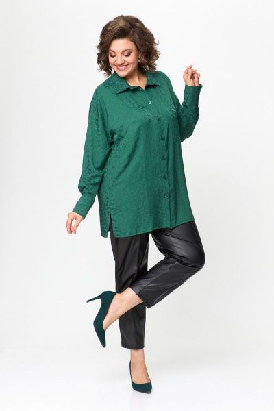 Блуза ANASTASIA MAK 1143 зелёный - фото 2