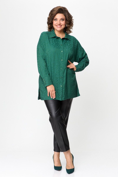Блуза ANASTASIA MAK 1143 зелёный - фото 1