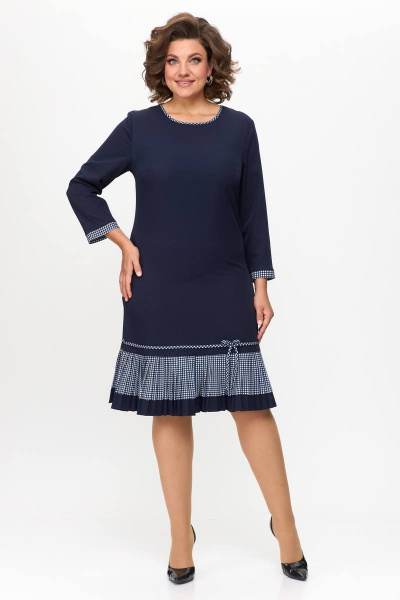 Платье Moda Versal П2233 темно-синий+лапка - фото 1