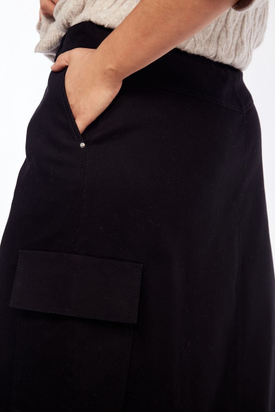 Демисезонная юбка А-силуэта с карманами и разрезом Jurimex 3007 - фото 2