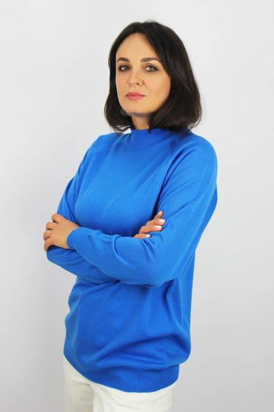 Свитер из вязаного трикотажа с воротником-стойкой Полесье С3316-15 5С1754-Д43 170,176 неман - фото 5