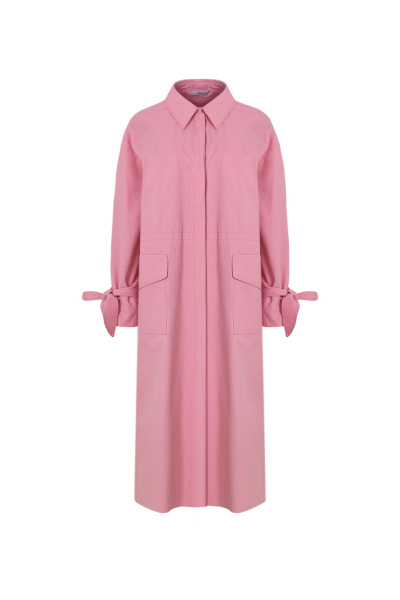 Плащ на каждый день из плащевой ткани, розовый, демисезон Elema 2-13092-1-164 розовый - фото 1
