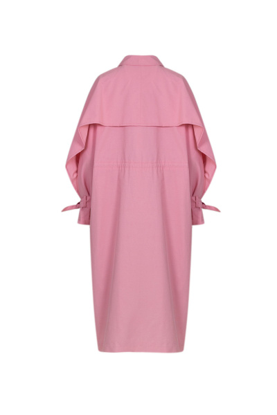 Плащ на каждый день из плащевой ткани, розовый, демисезон Elema 2-13092-1-164 розовый - фото 3