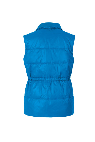 Демисезонный синий жилет из плащевки Elema 4-12477-1-164 лазурный - фото 2