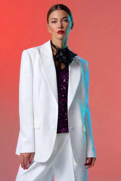 Жакет DILIA 0798 белый - фото 2