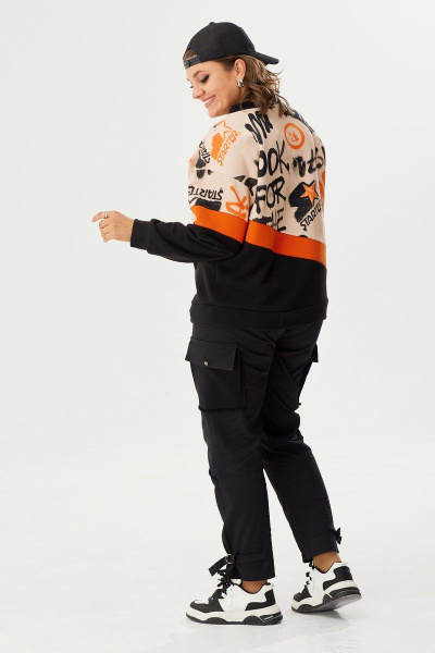 Джемпер BegiModa 4075 оранж - фото 4