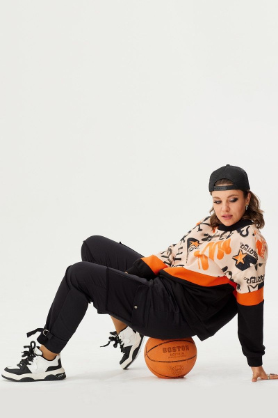 Джемпер BegiModa 4075 оранж - фото 7