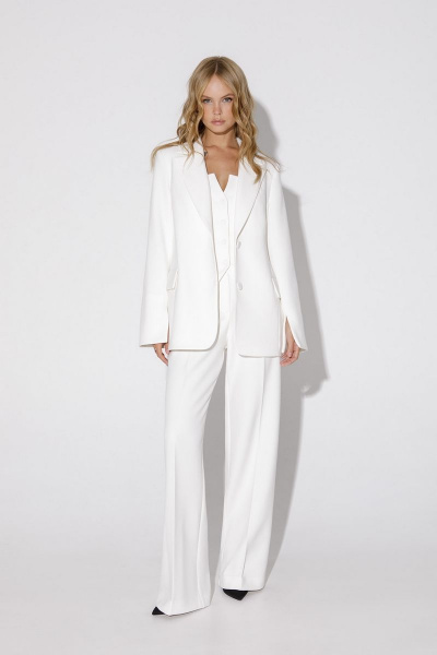 Костюм-двойка из приталенного жакета и прямых брюк-палаццо PiRS 4892 - фото 3