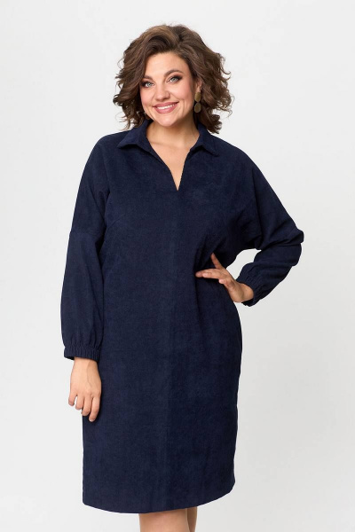 Платье Ollsy 01656 темно-синий - фото 5