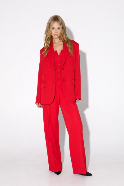 Костюм-двойка жакет палаццо стрелки деловой PiRS 5025 - фото 5