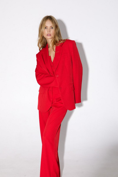 Костюм-двойка жакет палаццо стрелки деловой PiRS 5025 - фото 4