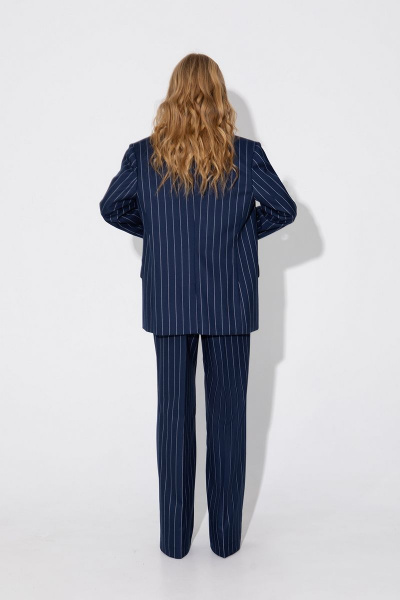 Костюм-тройка жакет жилет брюки палаццо деловой стиль PiRS 5042 - фото 4