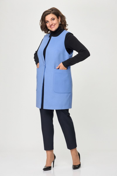 Жилет Abbi 6011 голубой - фото 7