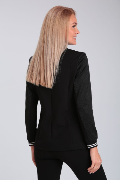 Деловой жакет из плотного трикотажа с вышивкой Ивелта плюс 939 - фото 8