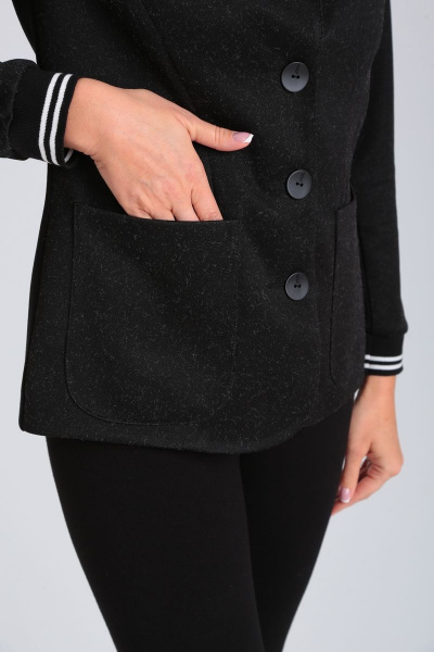 Деловой жакет из плотного трикотажа с вышивкой Ивелта плюс 939 - фото 4