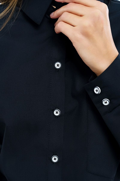 Блуза Manika Belle 328А02/2 черный - фото 3