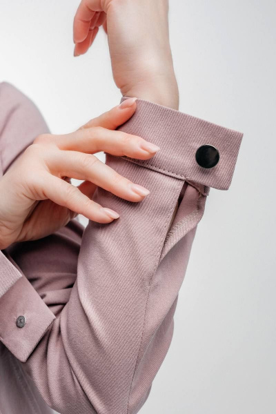 Джинсовый жакет с хлопком для повседневных образов Legend Style G-005 какао - фото 3