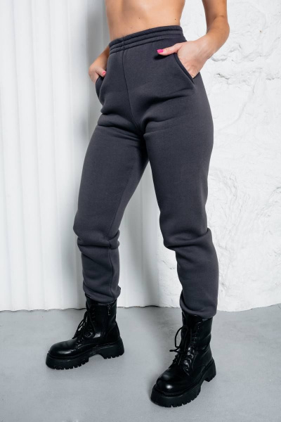 Демисезонный спортивный костюм из хлопка и трикотажа Legend Style K-014 графит - фото 6