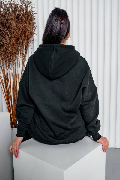 Классический спортивный костюм с капюшоном из хлопка Legend Style K-014 черный - фото 2