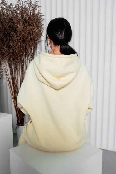 Женский спортивный костюм в ярком цвете из трикотажа Legend Style K-014 экрю - фото 4