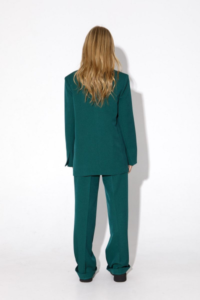 Деловой костюм из текстиля из свободного жакета, брюк и жилета PiRS 4922 - фото 6