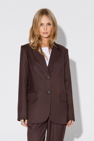 Костюм двойка: свободный жакет и брюки со шлицами PiRS 4937 - фото 6