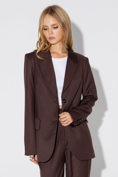 Костюм двойка: свободный жакет и брюки со шлицами PiRS 4937 - фото 5