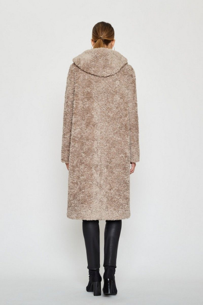 Шуба ElectraStyle 5-2224/5м-0288 светло- коричневый - фото 8