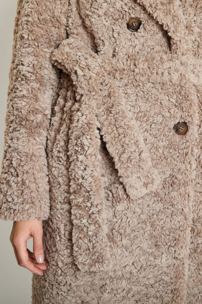 Шуба ElectraStyle 5-2224/5м-0288 светло- коричневый - фото 6