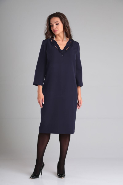 Платье в стиле минимализм с вырезом и разрезом ALEZA 1169.1 - фото 3