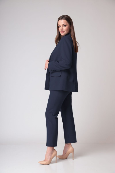 Костюм из текстиля с классическим жакетом и брючным силуэтом ALEZA 1173.2 - фото 3