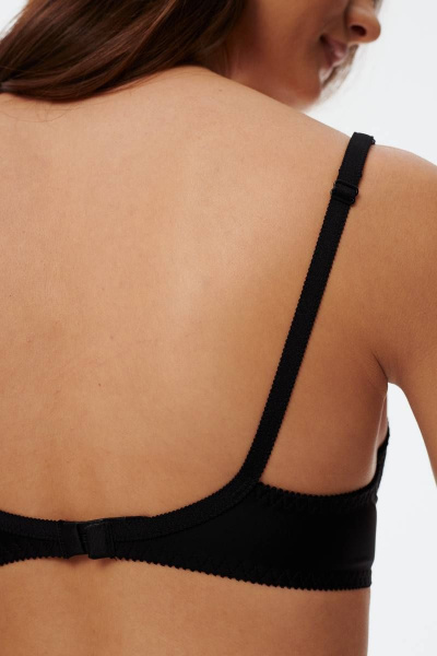 Черный бюстгальтер с кружевом на каждый день Леди Леда 245-294 - фото 5