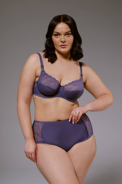 Бюстгальтер с поддержкой и кружевом для ежедневного ношения Леди Леда 410-290 - фото 2