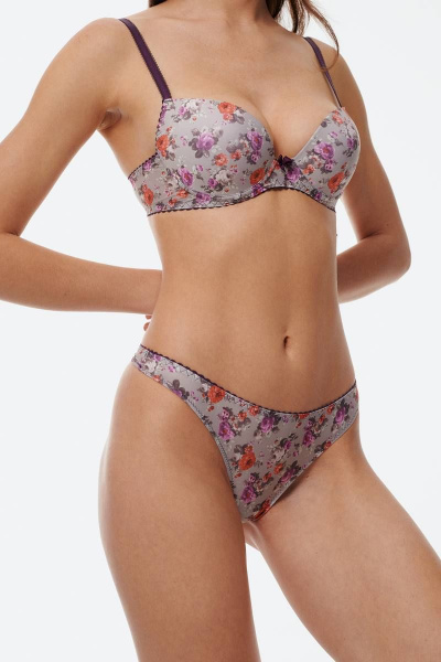 Трусы-стринги из микрофибры с низкой талией для ежедневного комфорта Леди Леда 110-66 - фото 1