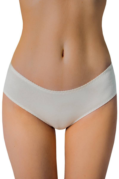 Трусы хлопковые с кружевом комфортные и эстетичные ЛЕДИ ГРАНД 201121-1 шампань - фото 2