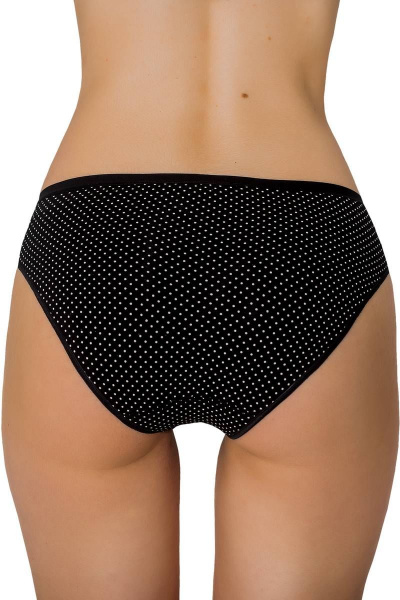Трусы классические из хлопка для ежедневного комфорта ЛЕДИ ГРАНД 191161 горошек - фото 2