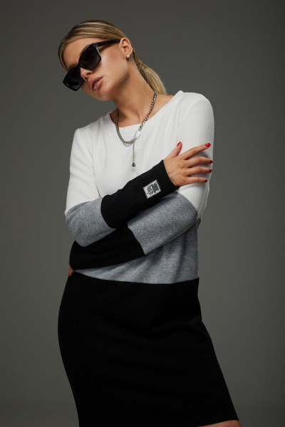 Платье Galean Style 915 черный - фото 5