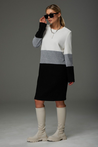 Платье Galean Style 915 черный - фото 2