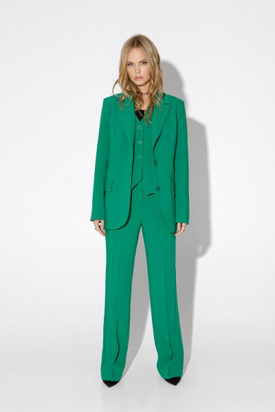 Брюки, жакет, жилет PiRS 4956 зеленый - фото 1