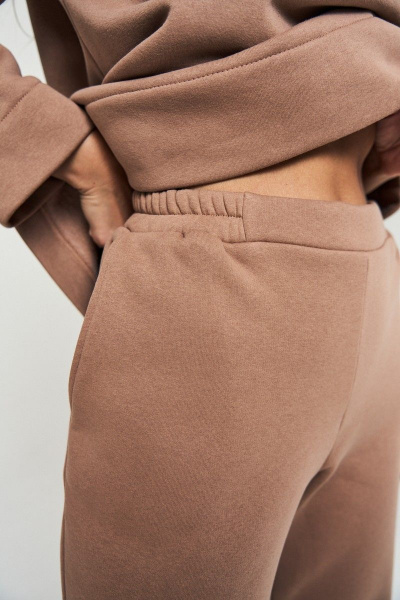 Теплый спорткомплект из трикотажа и хлопка Oversize Anastasia 1046 тедди - фото 8