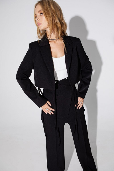 Комплект тройка: жакет, майка и брюки со стрелками PiRS 4973 - фото 10