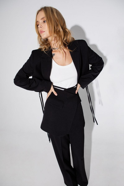 Комплект тройка: жакет, майка и брюки со стрелками PiRS 4973 - фото 2